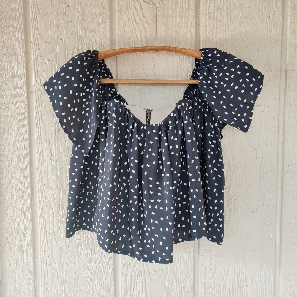 Silk Off the shoulder Stone Cold Fox bustier crop